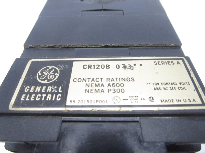 GENERAL ELECTRIC CR120B033 SER. A 600VAC UNMP