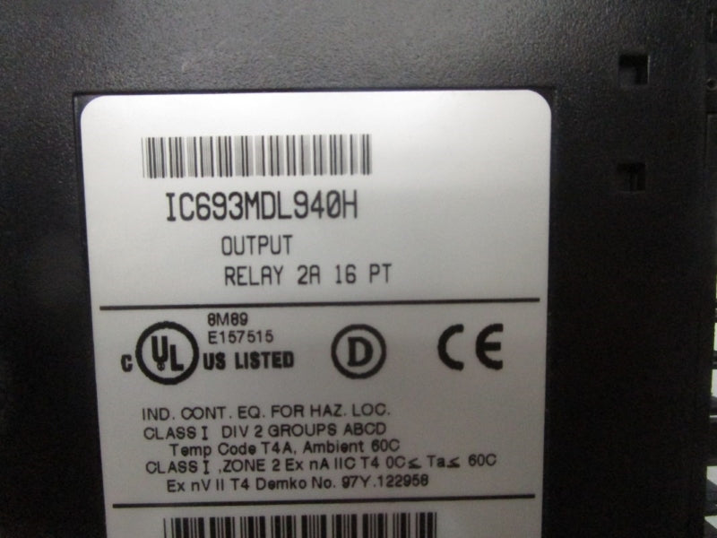 INDUSTRIAL MRO IC693MDL940H 2A (NO DOOR) UNMP