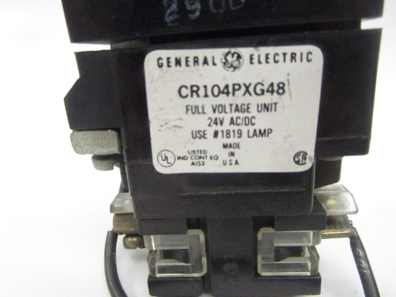 GENERAL ELECTRIC CR104PXG48A 24VAC/DC UNMP
