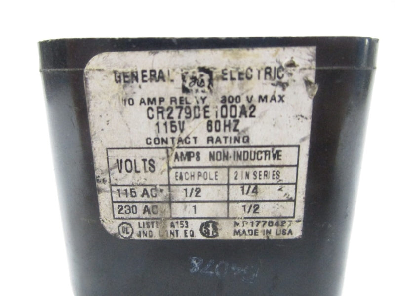 GENERAL ELECTRIC CR2790E100A2 115V 10A UNMP