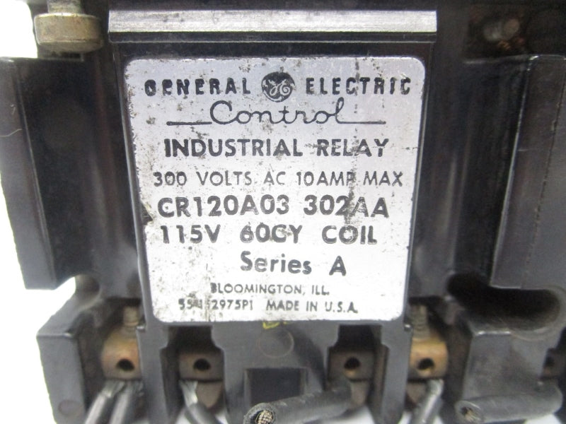 GENERAL ELECTRIC CR120A03302AA SER. A 115V 10A UNMP