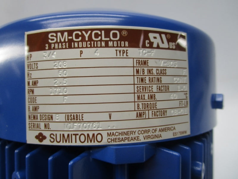 SM CYCLO TC-F CNHM08-6080-11 208V 2.5A NSNP