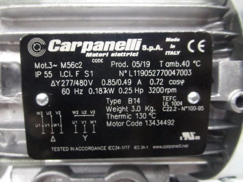 CARPANELLI L119052770047003 M56C2 277-480V 0.85/0.49A NSNP