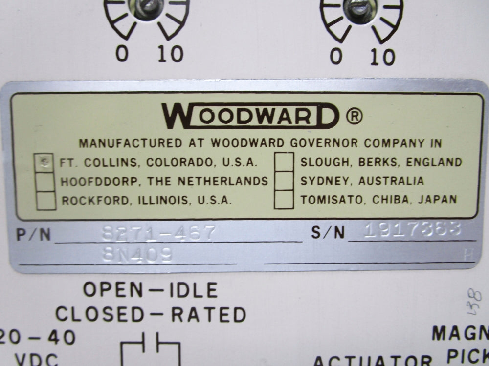 WOODWARD 8271-467 UNMP