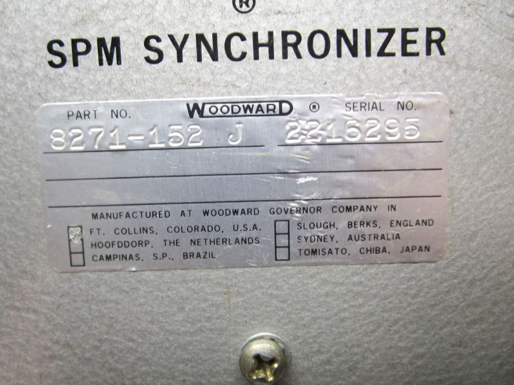 WOODWARD 8271-152 UNMP