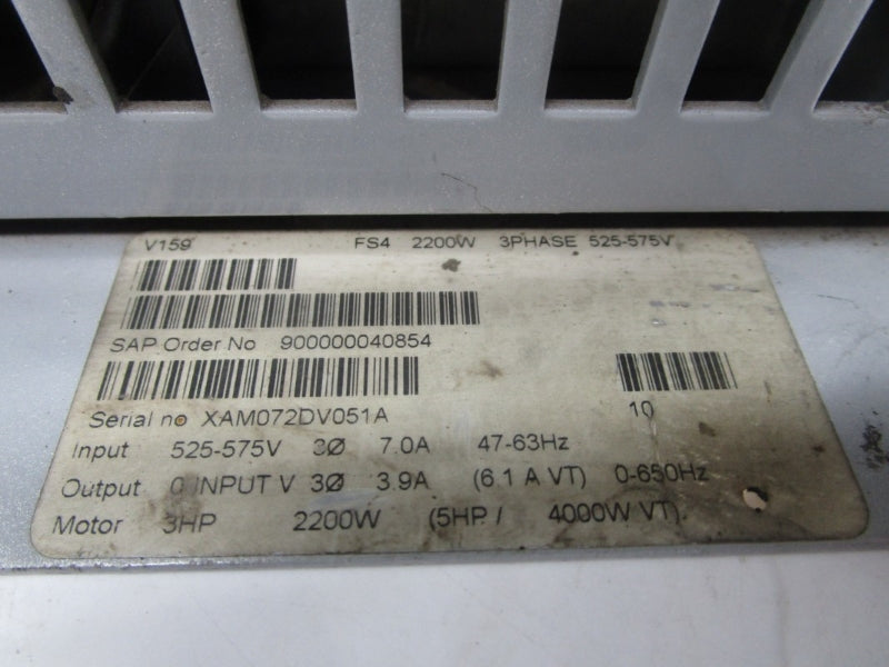 SIEMENS 6SE3213-8FG40 525-575V 7.0A UNMP