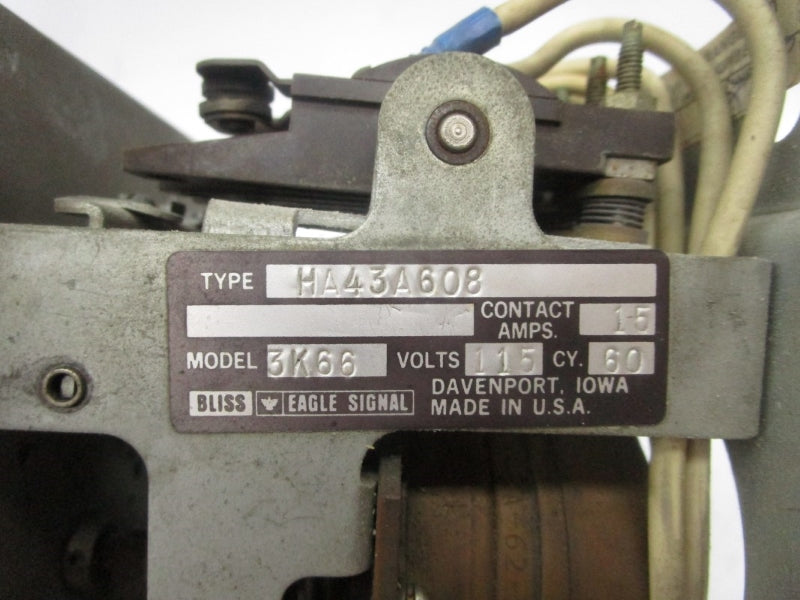 EAGLE SIGNAL HA43A608 3K66 115V 15A UNMP
