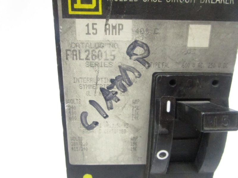 SQUARE D FAL24015 SER. 2 600VAC 15A (GREY) UNMP