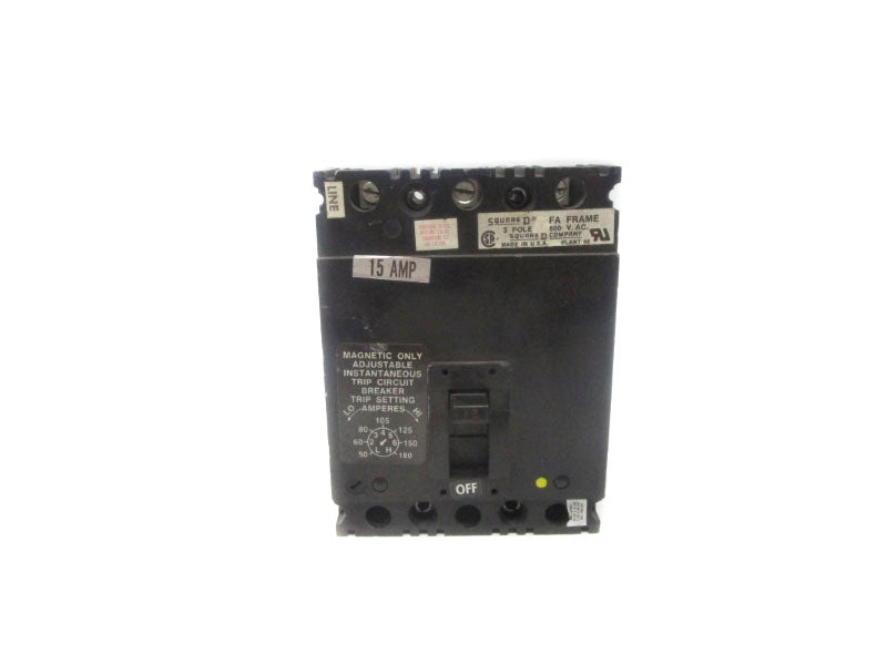SQUARE D FAL360153M 600VAC 15A UNMP