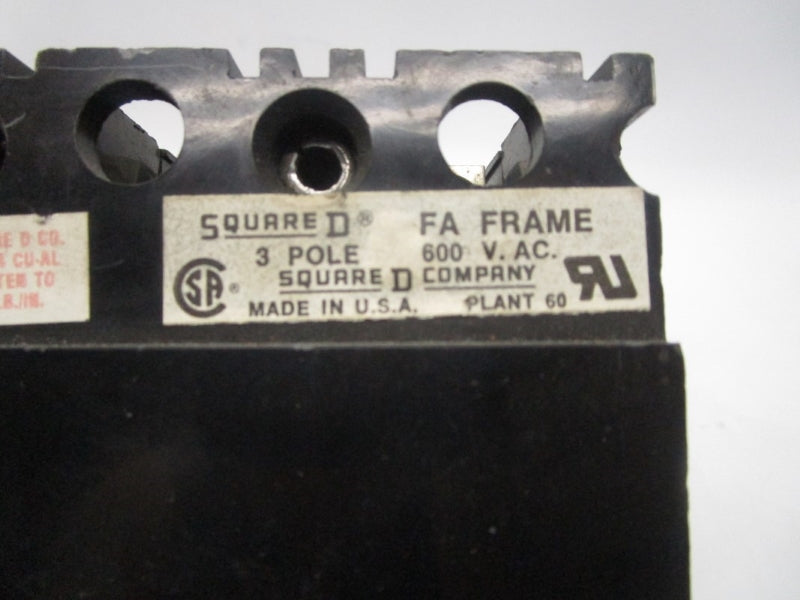 SQUARE D FAL360153M 600VAC 15A UNMP