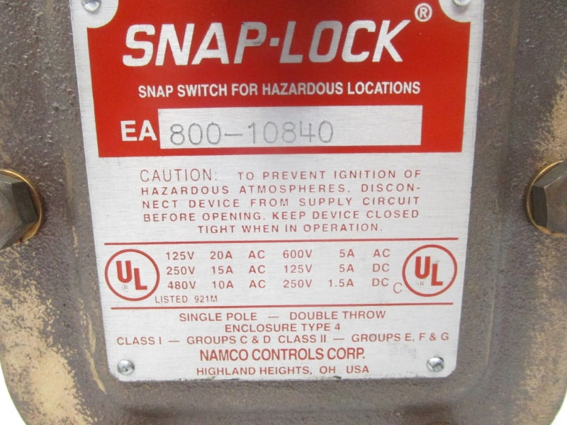 NAMCO EA800-10840 600VAC 20A NSNP