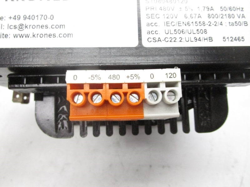KRONES 72338A ST080480120 480V 6.67A NSNP