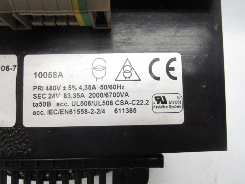 KRONES 10058A C-B35-01-006-7 480V 4.35A (AS PICTURED) NSNP