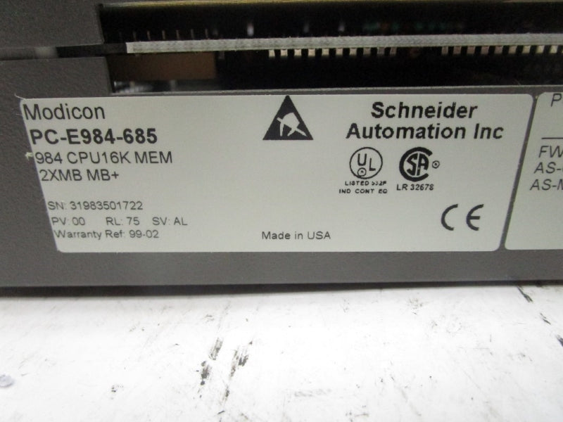MODICON PC-E984-685 UNMP