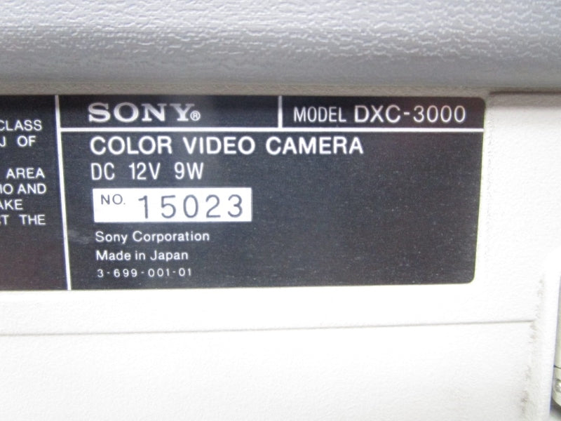 SONY DXC-3000 15023 UNMP
