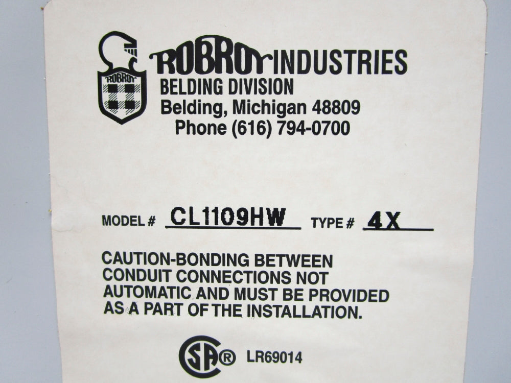 ROBROY INDUSTRIES CL1109HW NSMP
