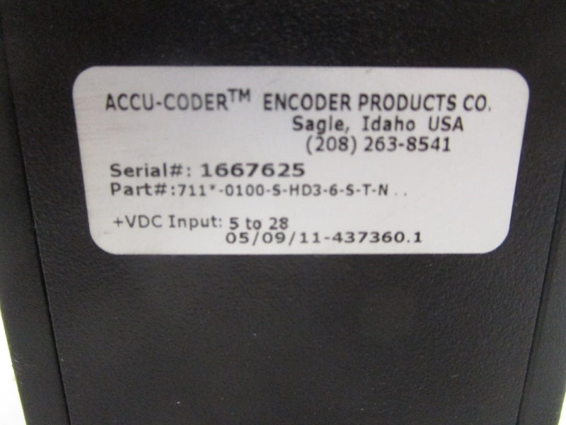 ENCODER PRODUCTS COMPANY 711*-0100-S-HD3-6-S-T-N 5-28VDC UNMP