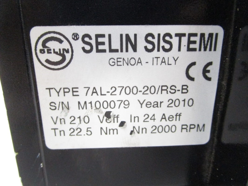 SELIN SISTEMI 7AL-2700-20/RS-B (AS IS) UNMP