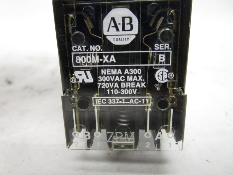 ALLEN BRADLEY 800MS-X024A SER. D 24V (BK/YL) NSMP