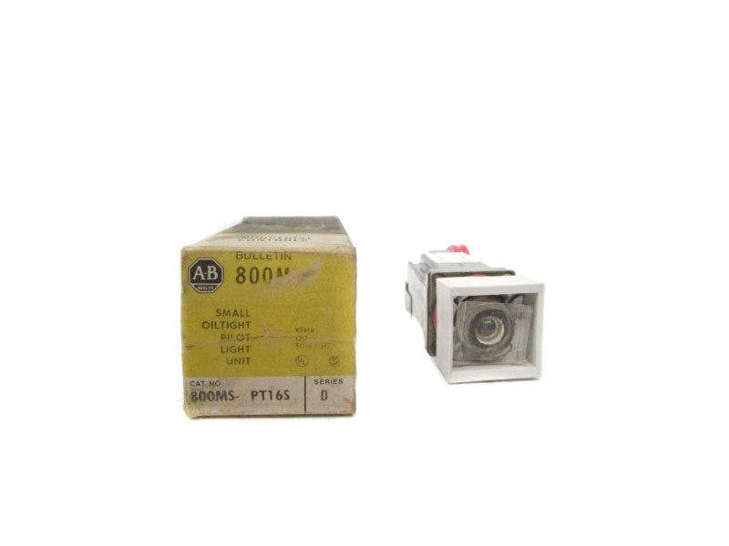 ALLEN BRADLEY 800MS-PT16S SER. D 110-120V (BK/YL) NSMP