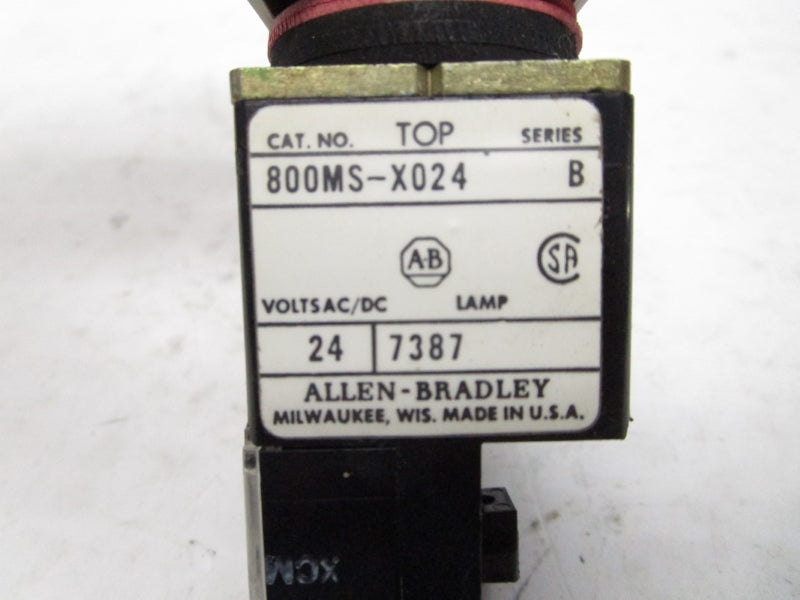 ALLEN BRADLEY 800MS-X024 SER. B 24VAC NSNP