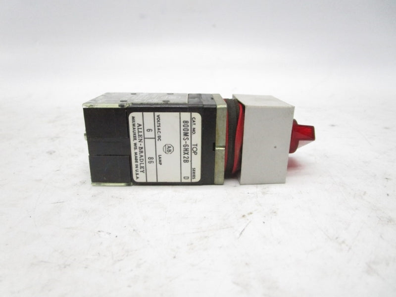 ALLEN BRADLEY 800MS-6HX2B SER. D 300VAC NSNP