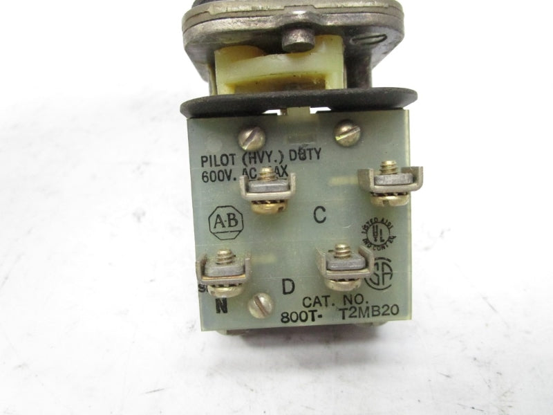 ALLEN BRADLEY 800T-T2MB20 SER. N 600VAC UNMP