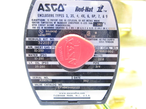 ASCO EFHB8344G029 10-25PSI NSNP