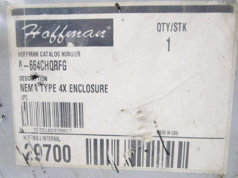 HOFFMAN A-664CHQRFG NSNP