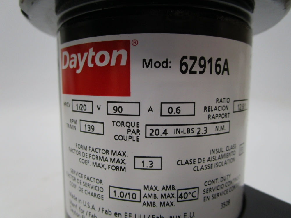 DAYTON 6Z916A NSMP