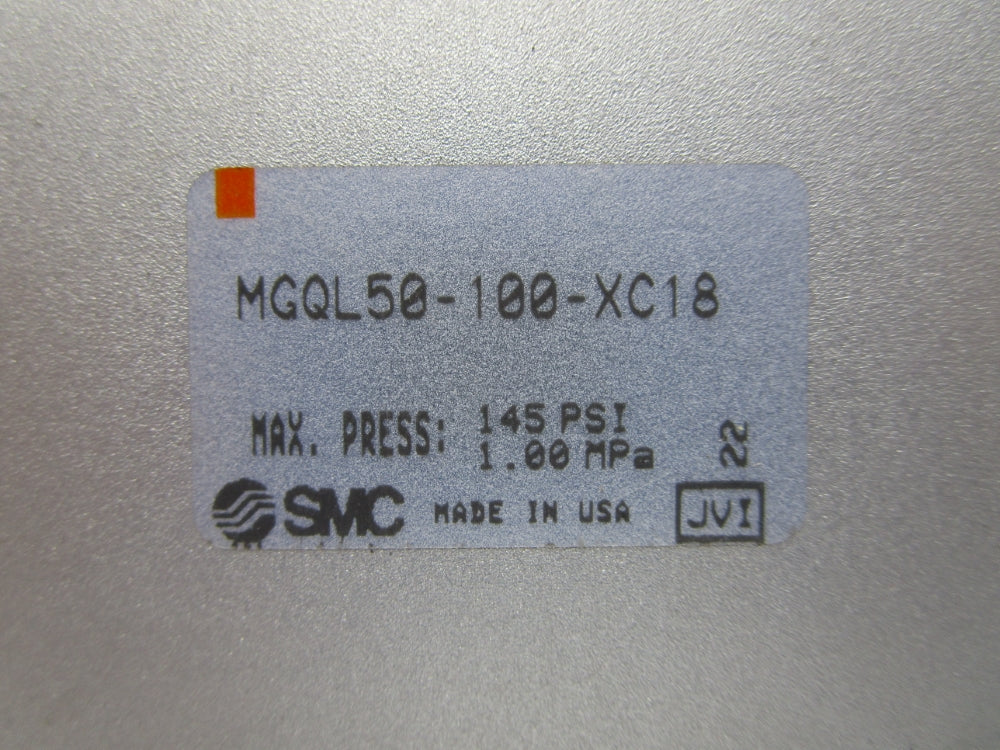 SMC MGQL50-100-XC18 145PSI UNMP