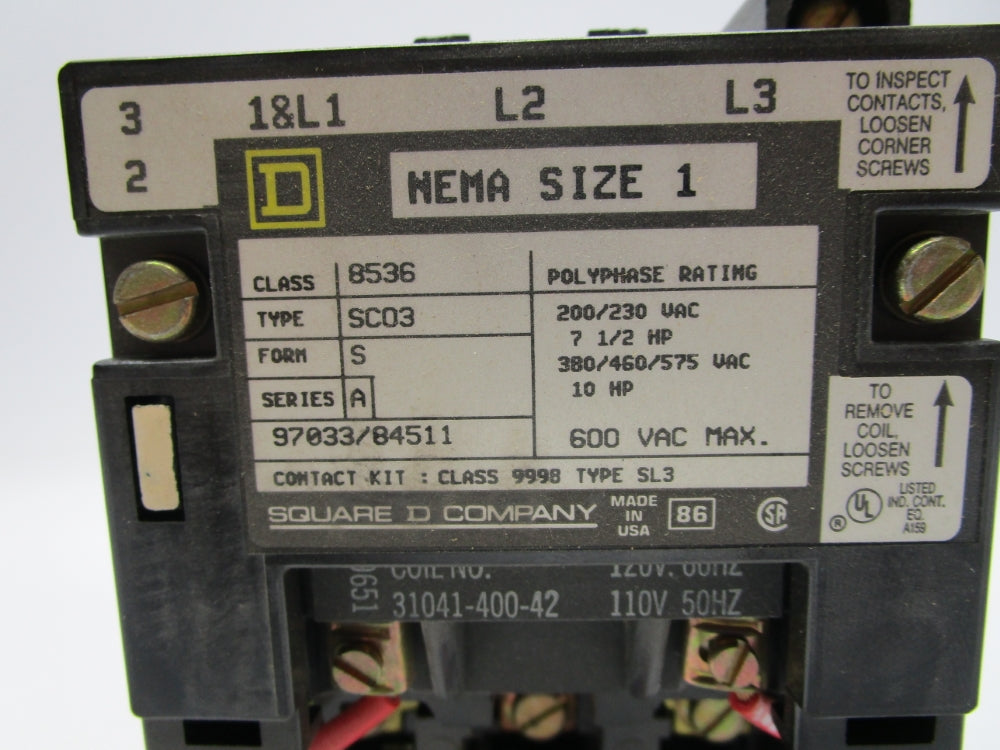 SQUARE D 8536SC03V02 NSMP