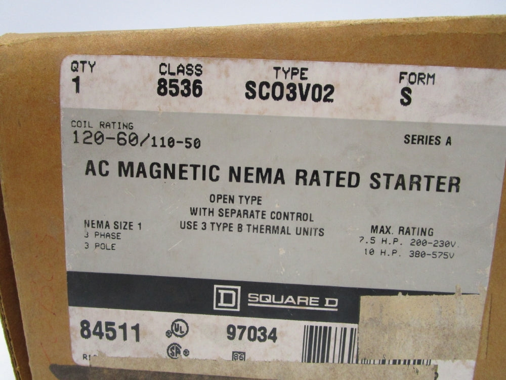 SQUARE D 8536SC03V02 NSMP