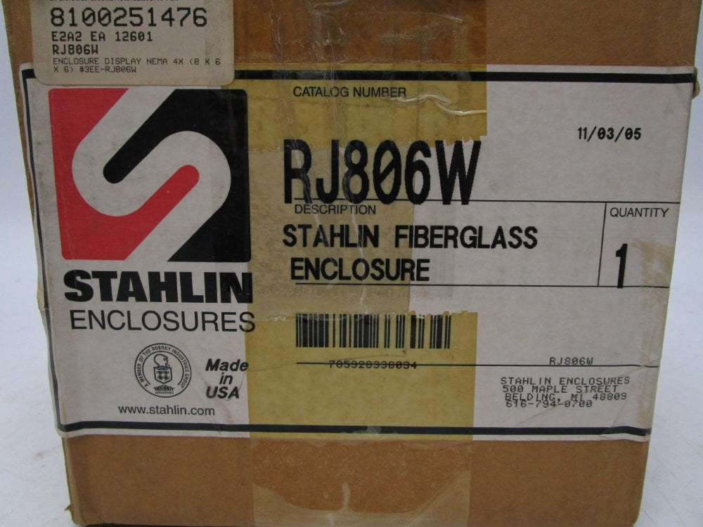 STAHLIN RJ806W UNMP