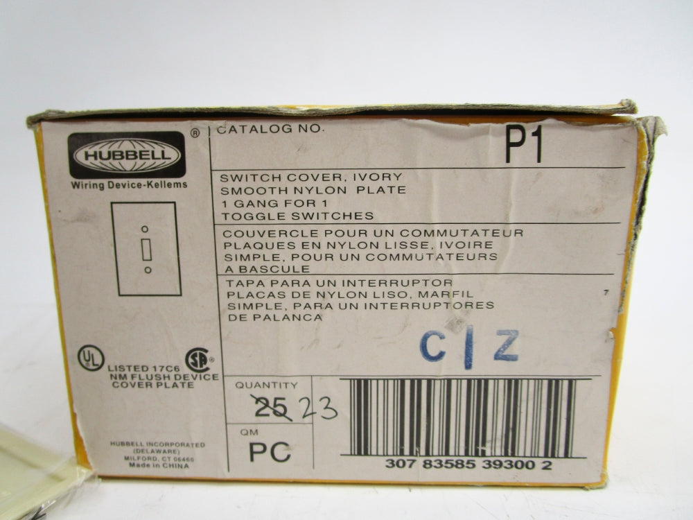 HUBBELL P1 (APROX. PKG OF 23) NSMP