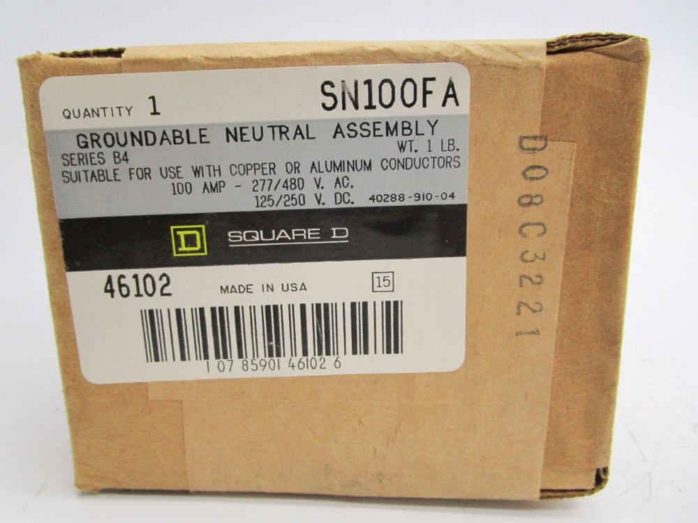 SQUARE D SN100FA 100A 277-280VAC NSFS