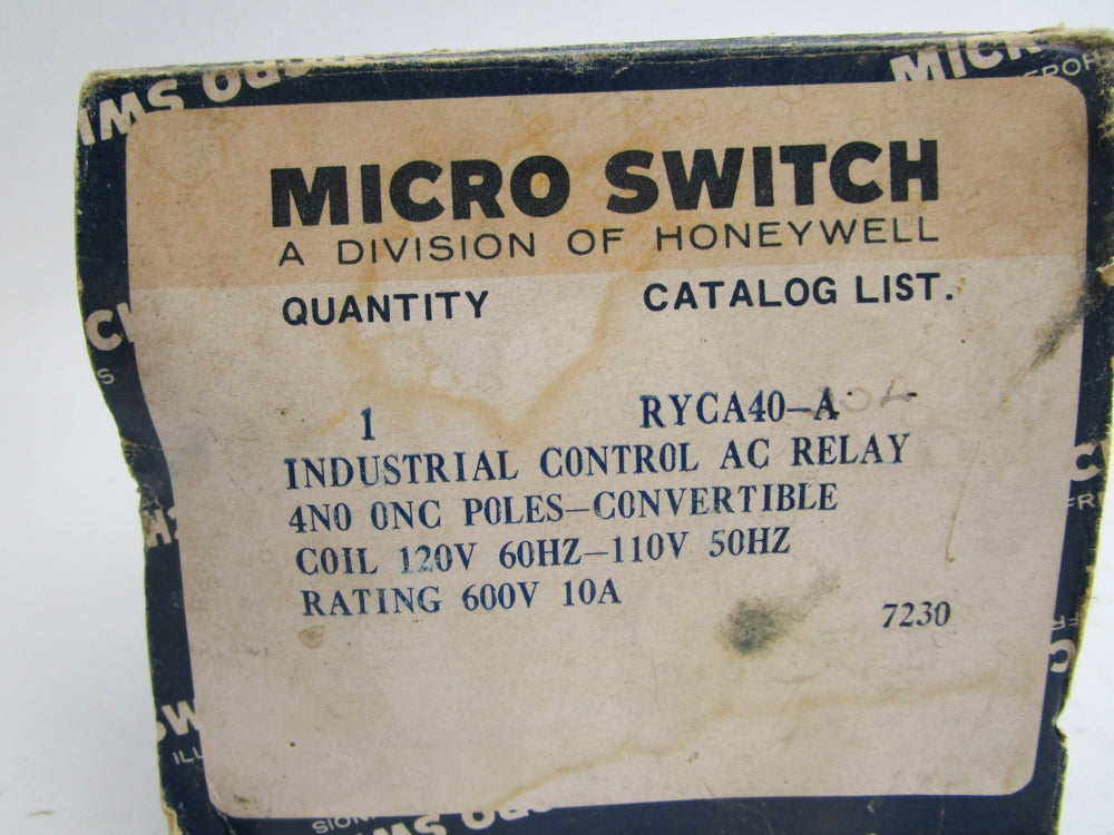 MICRO SWITCH RYCA40 NSMP