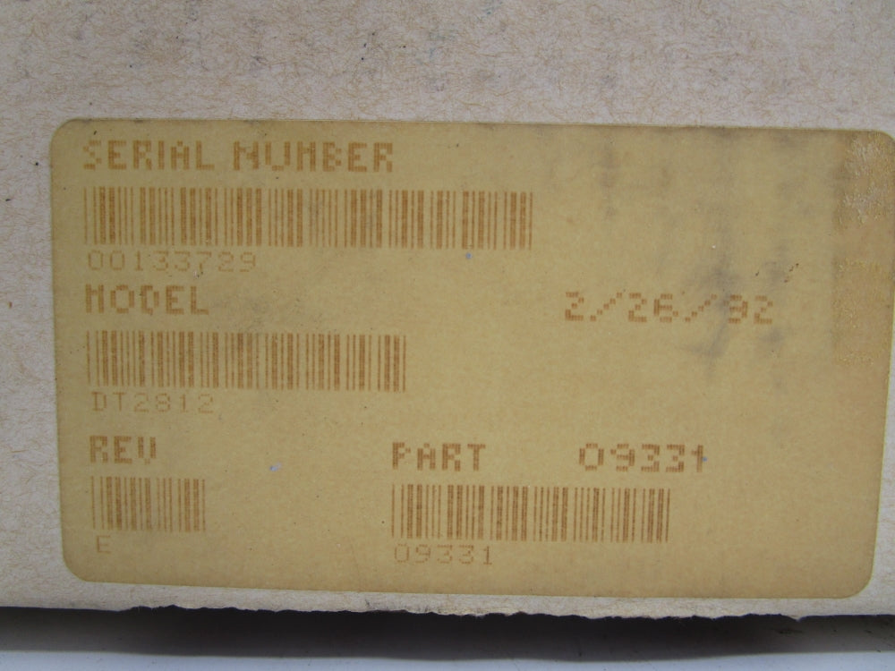 DATA TRANSLATION DT2812 REV. E NSMP