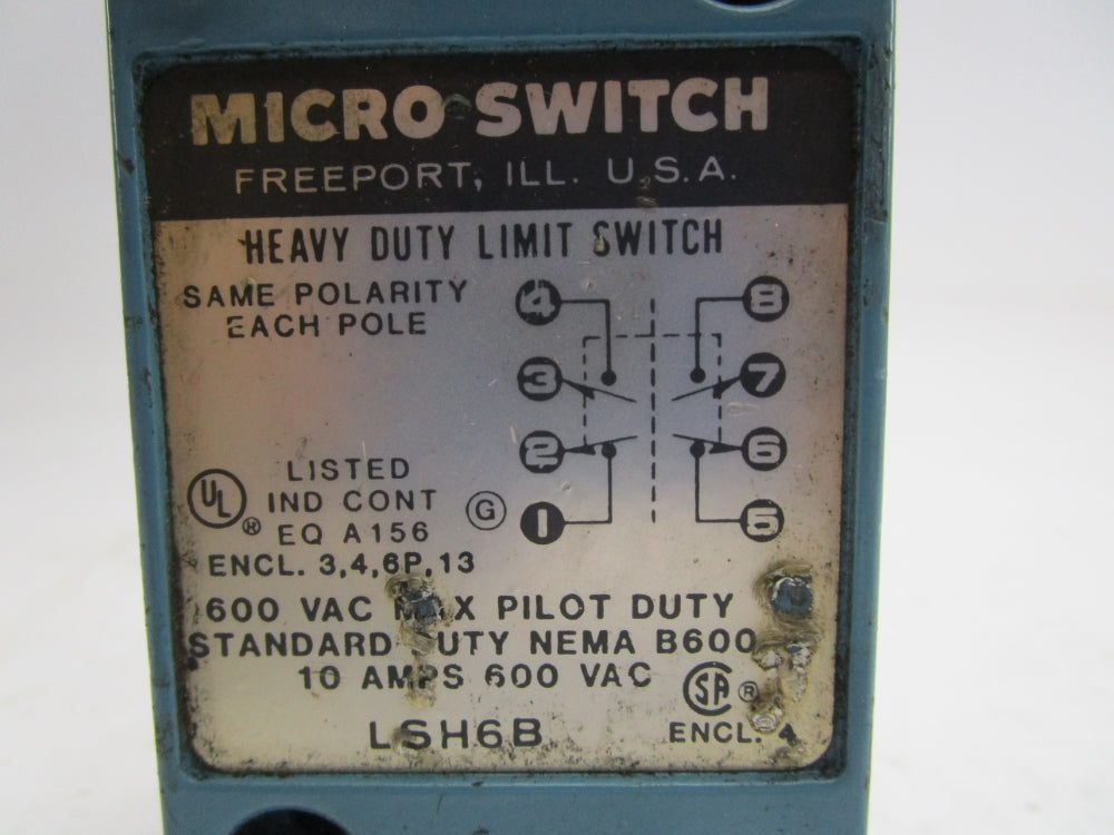 MICRO SWITCH LSH6B UNMP