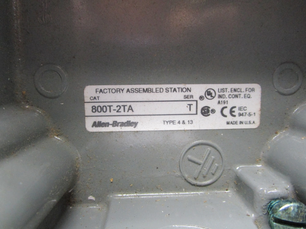 ALLEN BRADLEY 800T-2TA SER. T (AS PICTURED) NSNP