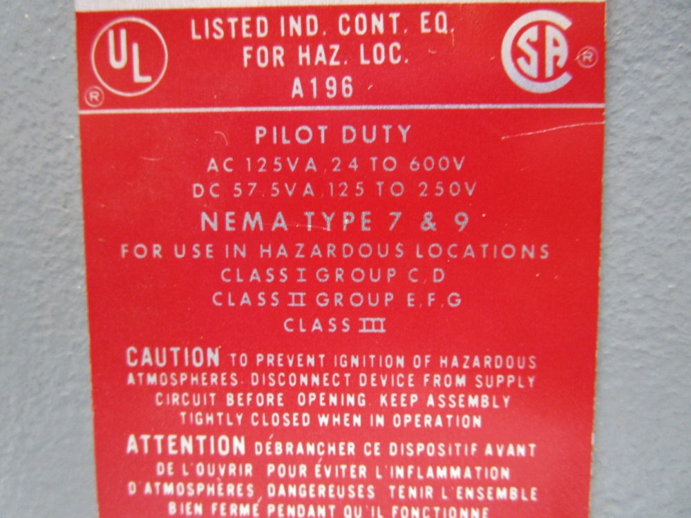 ALLEN BRADLEY 836-C7E SER. A NSNP