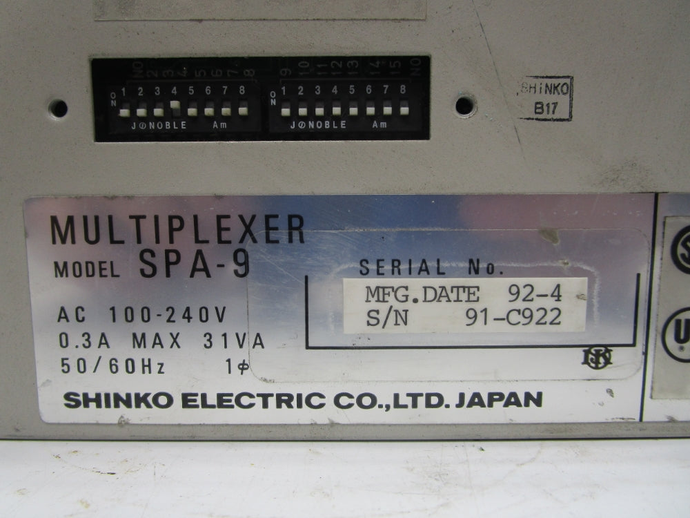 SHINKO ELECTRIC SPA-9 100-240V 0.3A UNMP