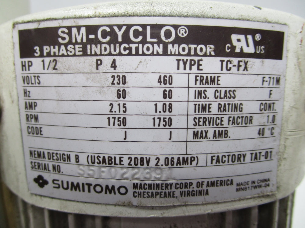 SUMITOMO TC-FX CNHMS05-6095YB-43 UNMP