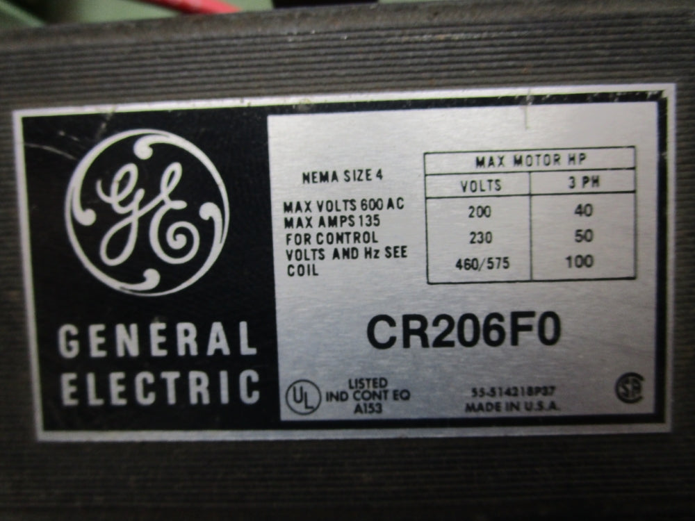 GENERAL ELECTRIC CR206F0 UNMP