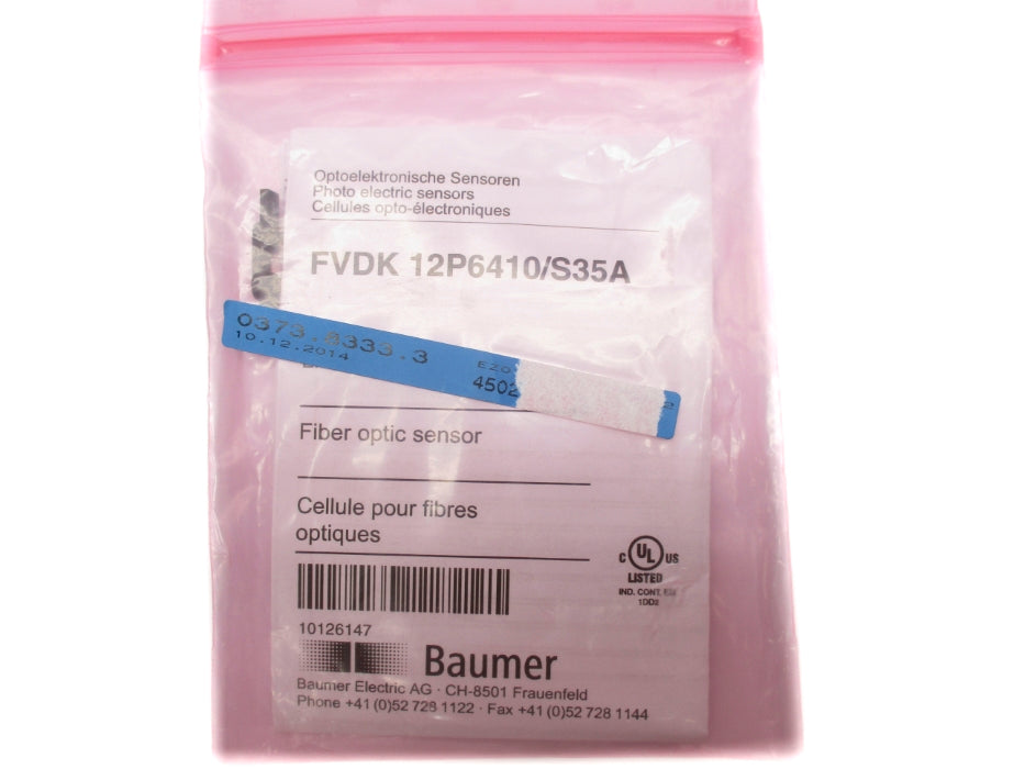 BAUMER ELECTRIC FVDK12P6410/S35A NSMP