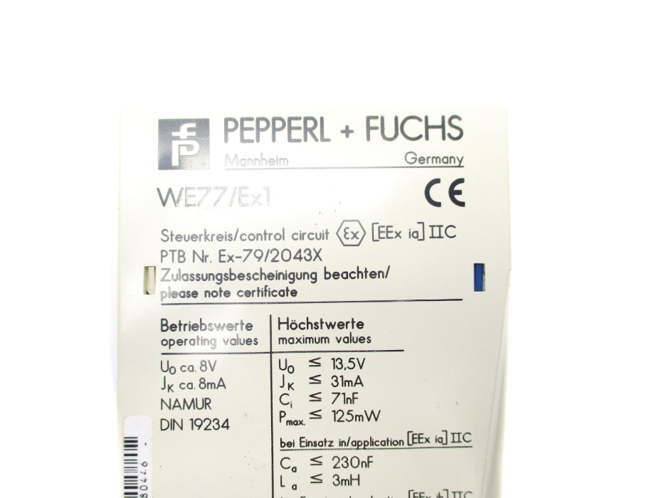 PEPPERL + FUCHS WE77/EX1  NSNP