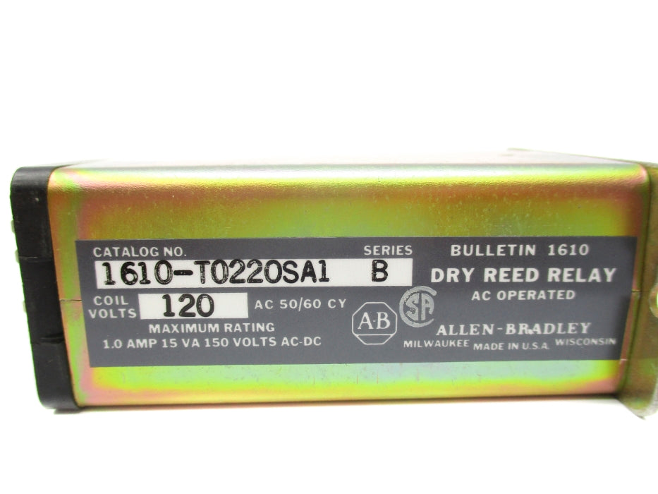 ALLEN BRADLEY 1610-T0220SA1 SER. B 120VAC 1.0A NSNP