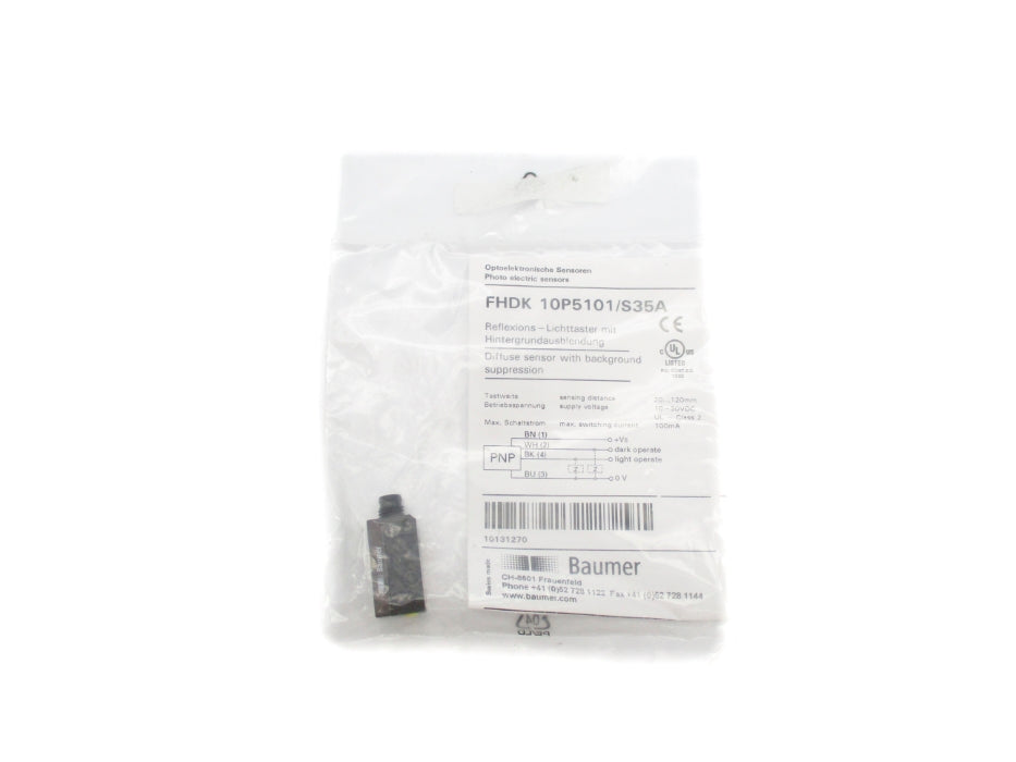 BAUMER ELECTRIC FHDK10P5101/S35A 10-30VDC NSMP