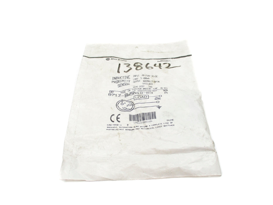 INDUSTRIAL SPARE PART 871Z-BW5N18-R3 SER. A NSMP