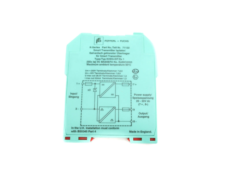 PEPPERL+FUCHS KHD3-IST/EX1 71122 (AS PICTURED) NSNP